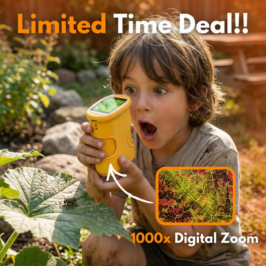 Kids Pocket Microscope - 4K Discovery Microscope