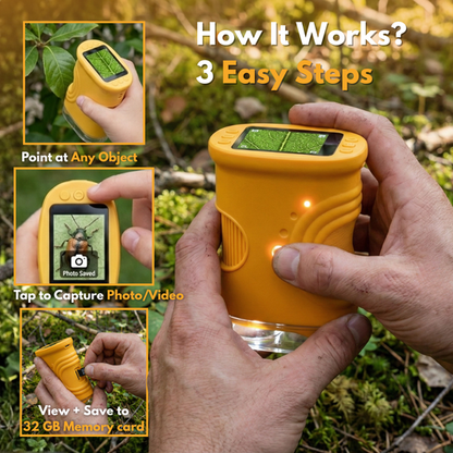 Kids Pocket Microscope - 4K Discovery Microscope