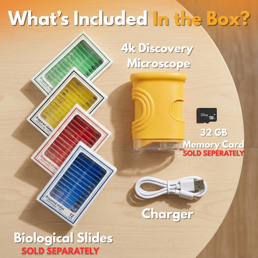 Kids Pocket Microscope - 4K Discovery Microscope
