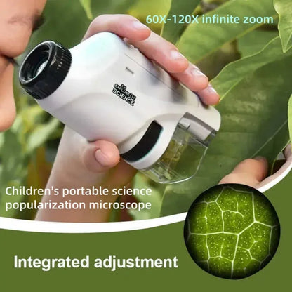 Gleamista Handheld Biological Microscope for Kids