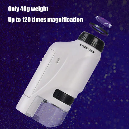 Gleamista Handheld Biological Microscope for Kids